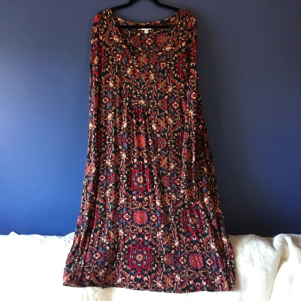J. Jill Soft Pattern Sleeved Dress